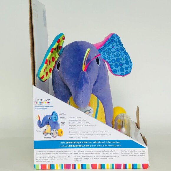 New in Box Lamaze  Push Along Peanut Elephant 9 Months + - Picture 11 of 15